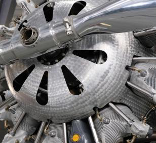 Aircraft engine as an application image.