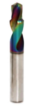 Coated carbide tool: multicolour design.