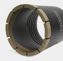 Casing shoe for advancing casing.