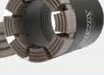 Explorer: detail of the face-discharge design.