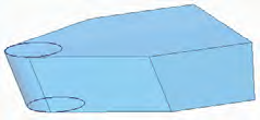 Zylindrische Freiflächengeometrie.