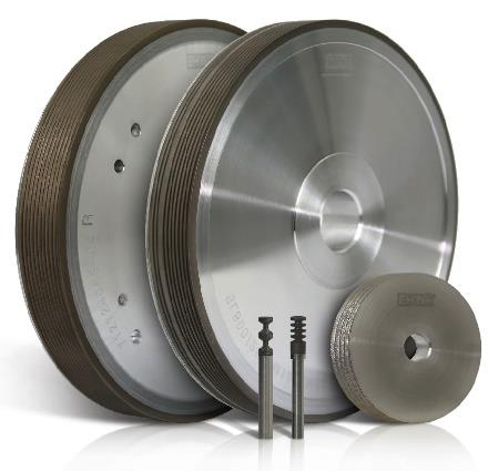 Profile grinding wheels and tools for wafer edges.
