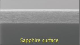 Sapphire surface image in the edge-grinding example.
