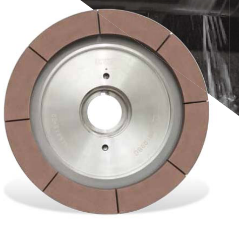 Resin-bonded grinding wheel.