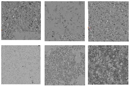 Microstructure images from the metal-bond comparison.