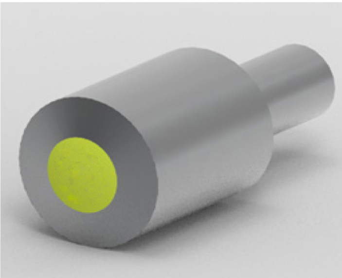 Gauge with a highlighted contact surface.