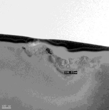 Vitrified #5000, edge: original Q221 measurement image with markings and scale.
