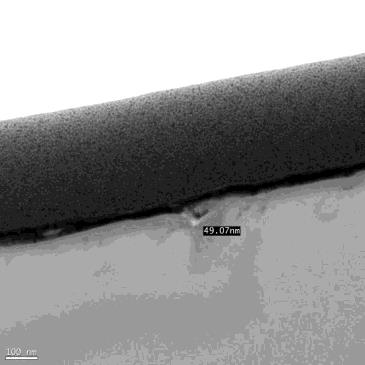 Vitrified #8000, centre: original Q221 measurement image with markings and scale.