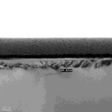 Vitrified #8000, edge: original Q221 measurement image with markings and scale.