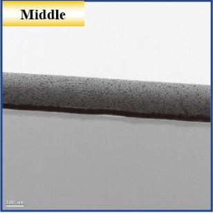 Vitrified #8000, middle: original Q233 measurement image with markings and scale.