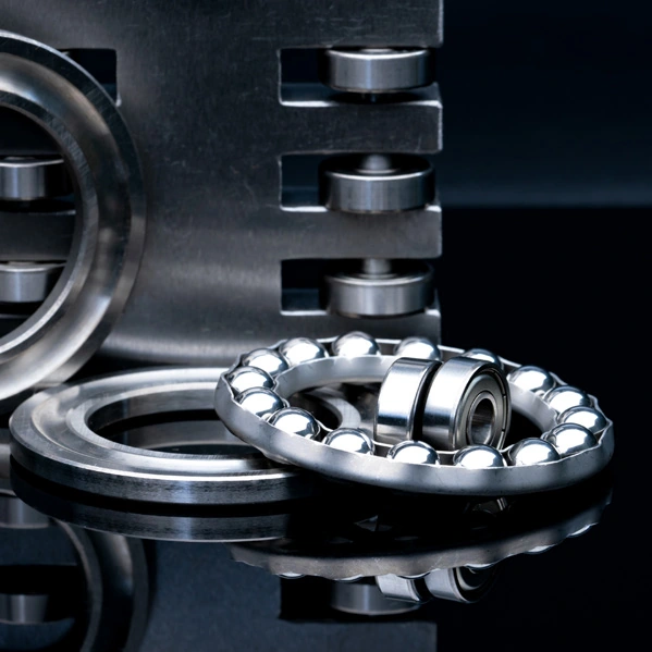 Lager- und Maschinenanwendung im Wear-Parts-Produktblatt: Rollenlager-Anwendungsbild.