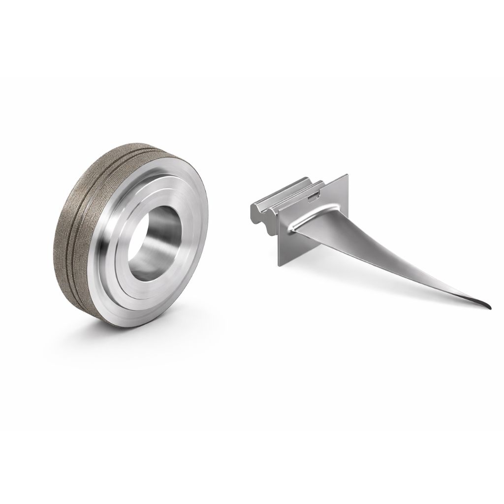 Präzise Profilabrichtung für Turbinenschaufeln mit Diamant-Abrichtrollen